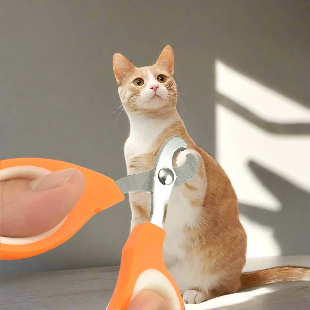 Coupe Ongle pour Chat - PetCatNailScissor™ - Orange Blanc